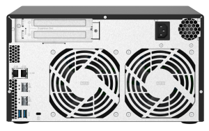Системы хранения данных QNAP SMB QC 1,7GhzCPU/4Gb(upto16Gb)/upto 8HDD, up to 16 with TL-D800C/SATA(3,5'')/ 3xUSB3.2/1xExp.slot/2x2,5Gb 2x10Gb(SFP+)/iS