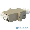 Hyperline FA-P11Z-DLC/­DLC-N/­WH-BG Оптический проходной адаптер LC-LC, MM, duplex, корпус пластиковый, бежевый, белые колпачки