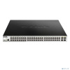 D-Link DGS-1210-52P/ME/B1A PROJ Управляемый L2 коммутаторс 48 портами 10/100/1000Base-T и 4 портами 1000Base-X SFP (порты 1-8 PoE 802.3af/at, порты 9-