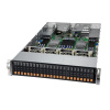 Платформа системного блока SuperMicro SYS-240P-TNRT 2U, 4x LGA4189 Xeon H-Series only, 48x DDR4 3200 DIMM, 24x 2.5" NVMe/SAS3/SATA3 drive bays 8 tray