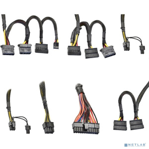 Exegate EX282044RUS-OEM-S Блок питания 600W ExeGate 80 PLUS® 600PPH-LT-S-OEM (ATX, APFC, КПД 82% (80 PLUS)SC, 12cm fan, 24pin, (4+4)pin, PCIe, 5xSATA,