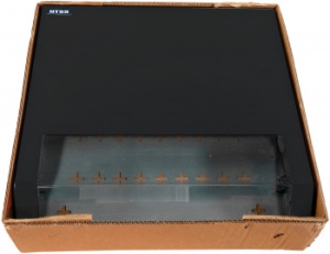 Шкаф коммутационный NTSS (NTSS-SOHO5U-BL) настенный 5U 520x140мм пер.дв.стекл несъемн.бок.пан. 80кг черный 11кг 480мм IP20 металл