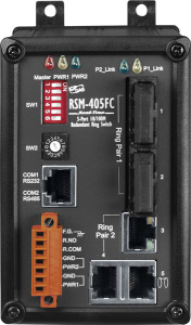 Коммутатор 3 x 10/100BaseTX, 2 x 100BaseFX, многомод, разъем SC, кольцевое резервирование, металлический корпус