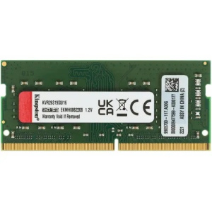 Kingston DDR4 SODIMM 16GB KVR26S19S8/16 PC4-21300, 2666MHz, CL19