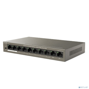 TENDA TEF1110P-8-63W Коммутатор настольный 10-Ports 10/100 Base-TX 8-Ports PoE(PoE бюджет 63W)