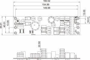 Промышленный блок питания IDD-9364120A, 120 Вт DC/DC конвертер 9-36 В Входное напряжение, ATX 20Pin выход