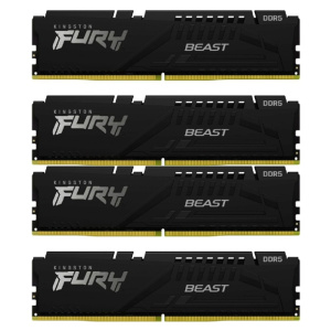 Память оперативная/ Kingston 64GB 6000MT/s DDR5 CL40 DIMM (Kit of 4) FURY Beast Black XMP