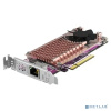 карта расширения/ QNAP QM2-2P10G1TB Marvell AQC113C PCIe Gen3 x8, Dual M.2 2280 PCIe Gen3 x4 NVMe, LAN 1x10GBASE-T 10GbE, Low-profile bracket pre-load