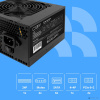 Блок питания CBR ATX 600W 80+ Bronze, DC-DC, APFC, 0.6mm, 20+4pin, 1*8-pin(4+4P), 2*6+2pin, 6*SATA, 4*IDE, 12cm fan, 1.5м кабель питания, черный [PSU-