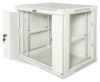 Шкаф коммутационный Lanmaster (TWT-CBWPG-9U-6X4-GY) настенный 9U 600x400мм пер.дв.стекл 60кг серый