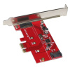 Контроллер ORIENT A1061S-M2, PCI-Ex1 v2.0, SATA3.0 6Gb/s, 2-port int: SATA M.2 + SATA, ASM1061 chipset, oem (30289)